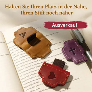 🔥Personalized Magnetic Leather Pen Holder Bookmark