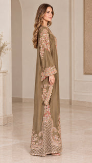 PaisleyGrace – Embroidered V-Neck Tunic and Wide-Leg Pants Set