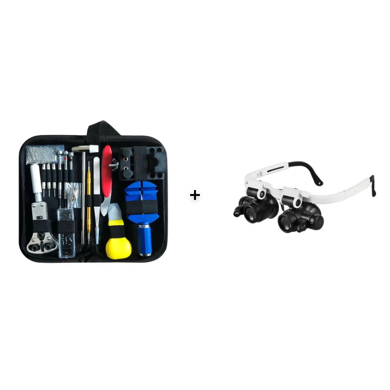 TickMaster – 🎉🔧 Pro Watch Repair Kit for Case Opening, Band Sizing and Battery Swaps ⌚