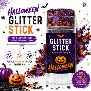 GlitzSwipe – 🎃 Halloween Glitter Stick for Face, Hair & Body