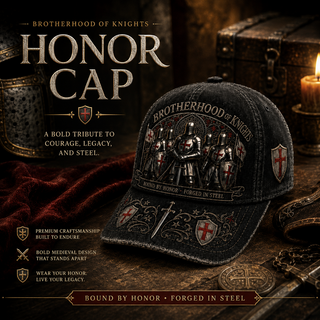 ⚔️ HonorBound – Knights Templar Cap