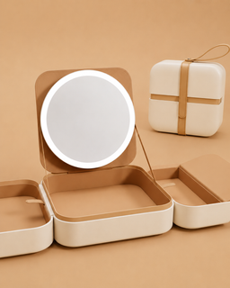 GlowCase – Travel Makeup Bag with Built-In LED Mirror