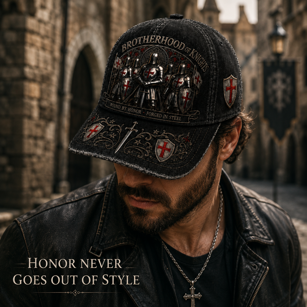 ⚔️ HonorBound – Knights Templar Cap