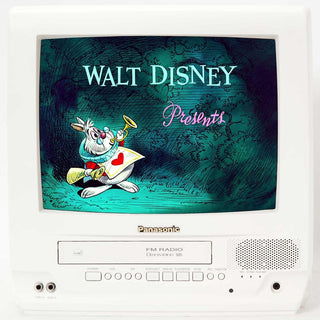RetroDeck – Panasonic 13" CRT TV & VHS VCR Combo for Retro Gaming, with Remote Control
