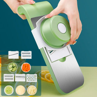Easy to clean vegetable slicer with storage box