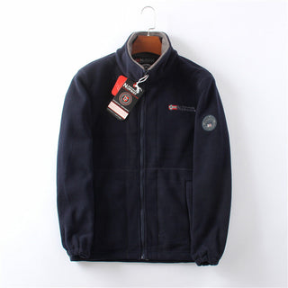 ThermaZip – 🔥 Unisex Full-Zip Stand Collar Reversible Fleece Coat