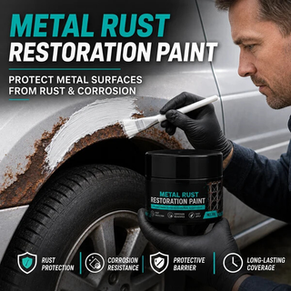 RustRevive – ✨🥳🥳💞🔧🏠 Metal Rust Protection Black Repair Paste for Gates, Railings & Tools 🛡️✨