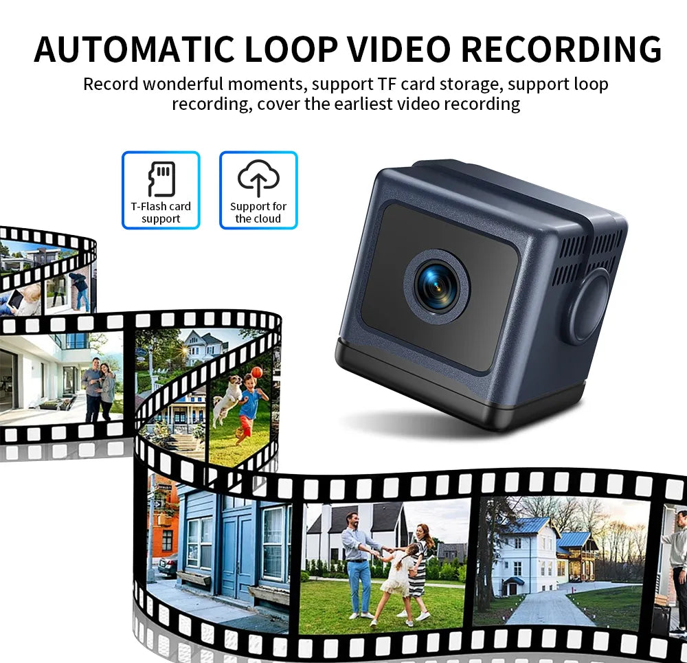 CubeGuard – 📶 Smart WiFi Security Camera, 1080P HD, 🌙 Night Vision & 🚨 Motion Detection