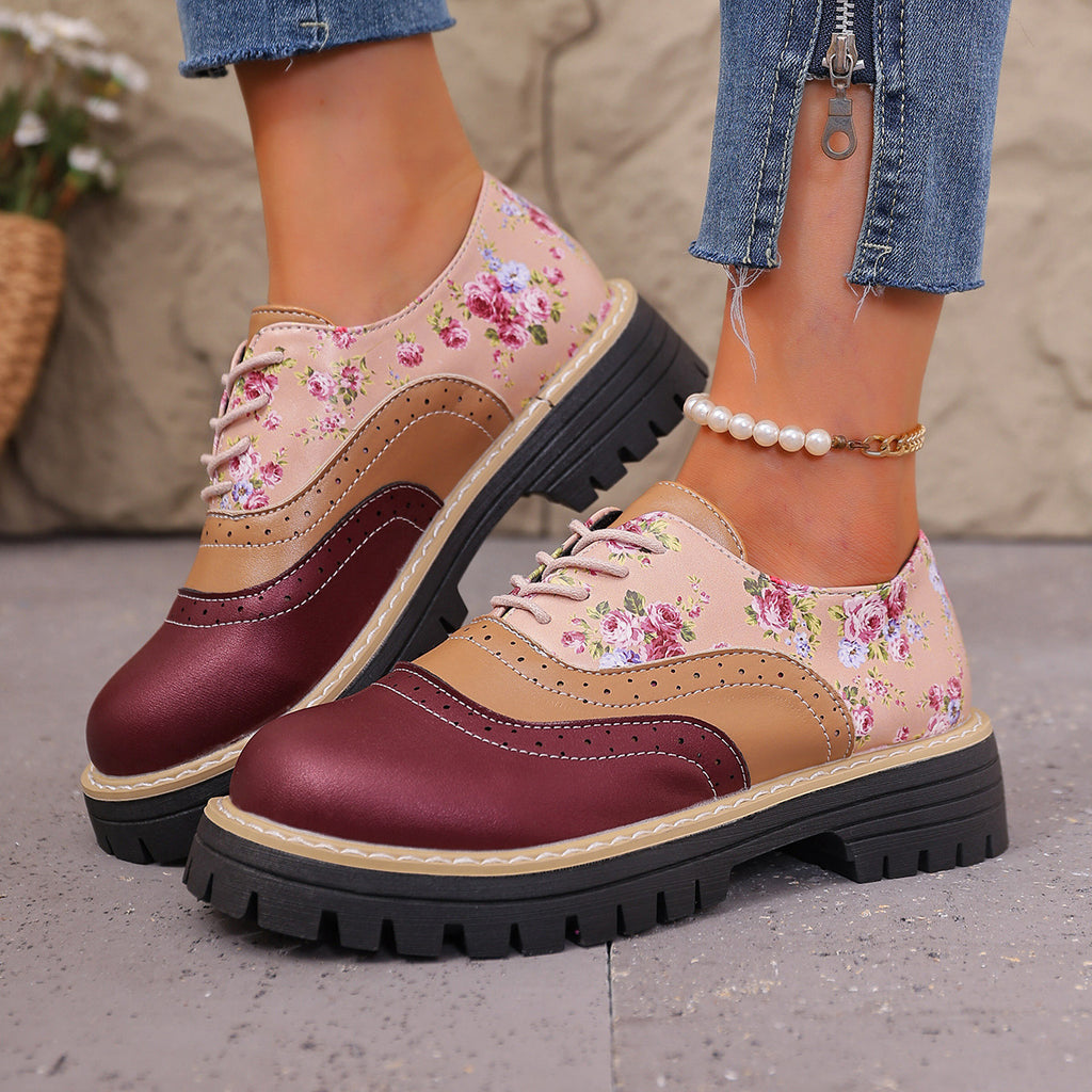 Plus-size color-block flats ( BUY 2 FREE SHIPPING )