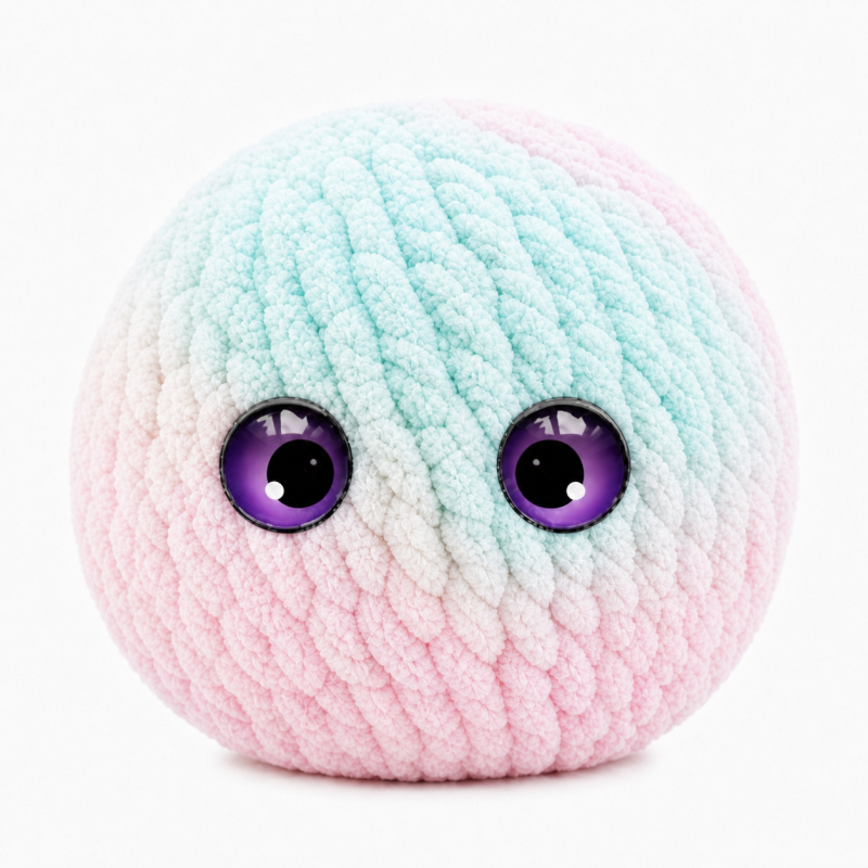 BubbleBuddy – 📦 Soft Handwoven Crochet Bubble Squishy Fidget Toy