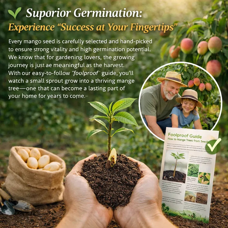 🥭 Golden Honey Mango Seeds – Grow Sweet Mangoes at Home