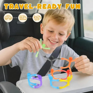 Compact magnetic figure set for travel and portable play