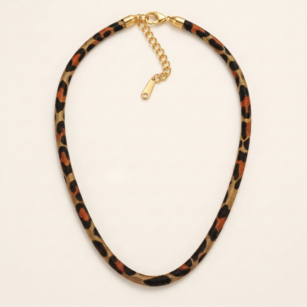 SerpentGleam – Reversible Statement Necklace