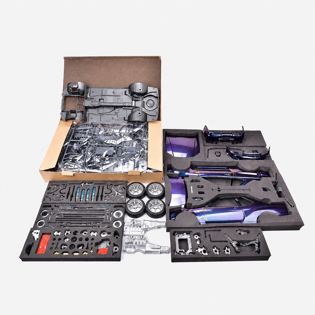 LegendForge – 1:12 Scale Skyline GT-R R34 Model Building Kit, 537 Parts