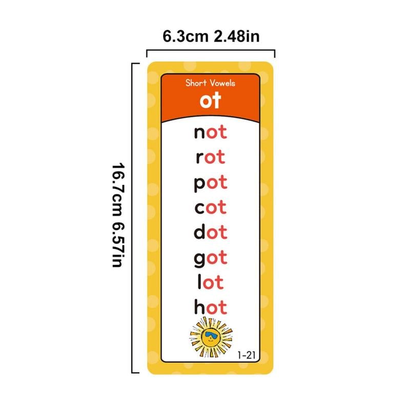 RhymeRings – 🎁🔥 Phonics Word Cards with 117 Sound Groups & 900+ Rhyming Words for Preschool English
