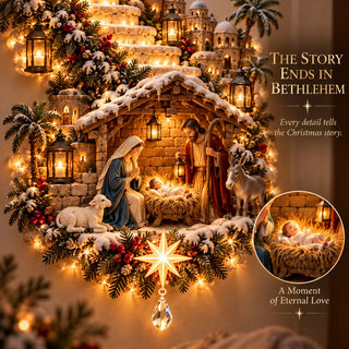 HeavenGlow – ✨ ✨ Jesus & Angel Christmas Wall Hanging✝️