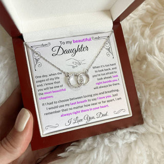 EverCircle – Interlocking Circles Necklace for Daughter with Message Card