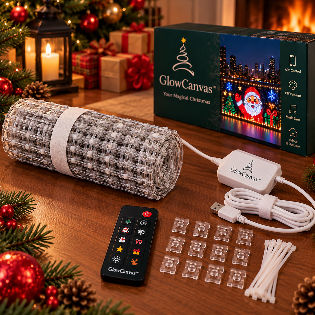 🎅💡PixelCurtain – Smart Christmas Curtain Lights with App-Controlled DIY Animated LED Display