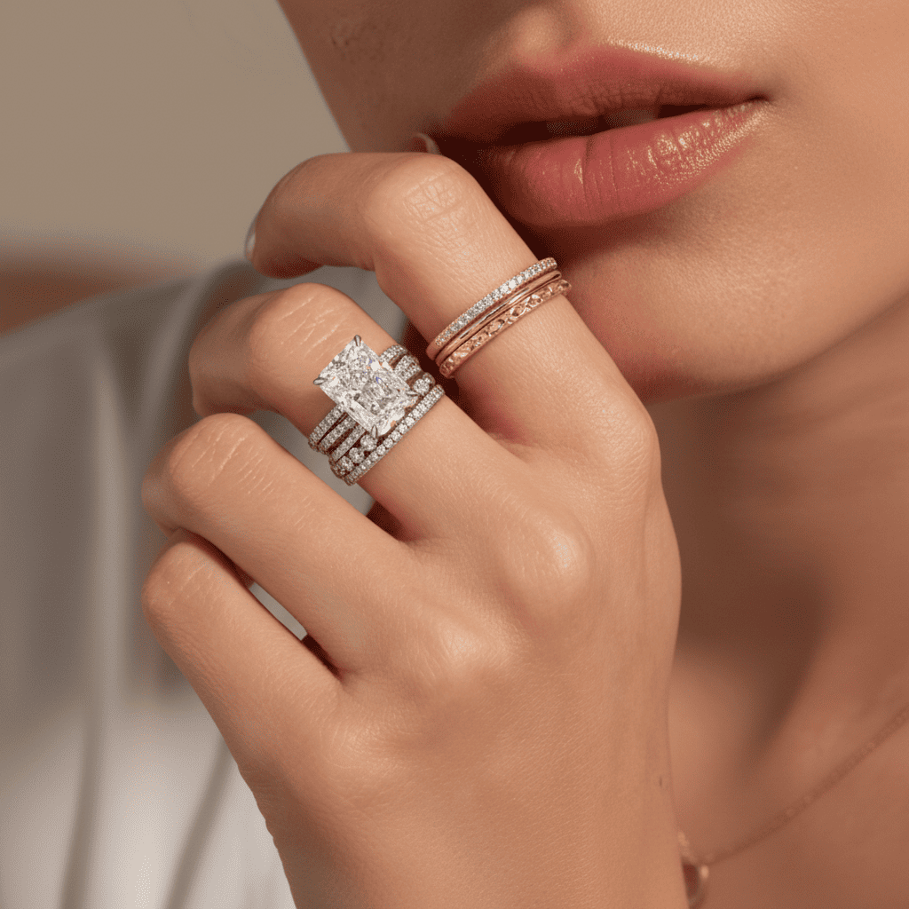 DaydreamStack – Sparkling Stacking Ring Set