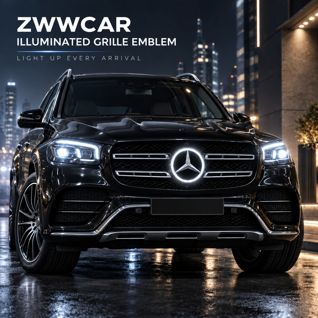 StarGlow – Illuminated LED Emblem Replacement for Mercedes-Benz