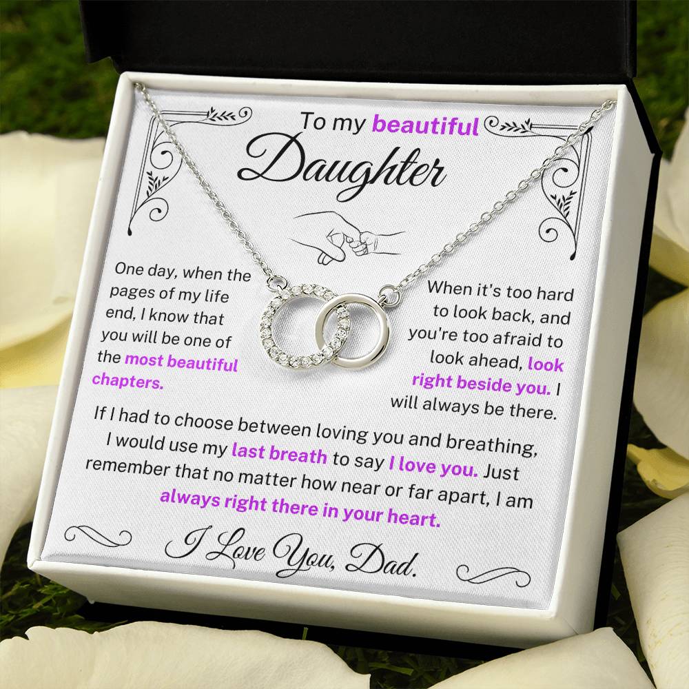 EverCircle – Interlocking Circles Necklace for Daughter with Message Card