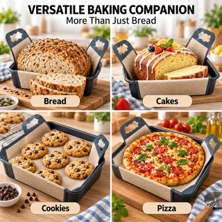 🥐LoafLift – Cross-Shape Food-Safe Baking Liner, Easy-Clean Alternative to Disposable Parchment Paper