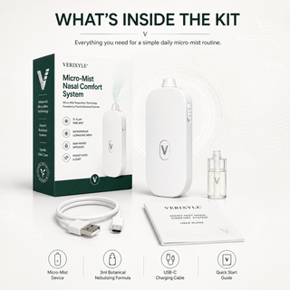 BreezeMist – Herbal Nasal Nebulizer Set for Allergy & Rhinitis Discomfort