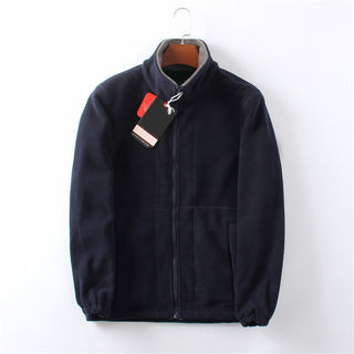 ThermaZip – 🔥 Unisex Full-Zip Stand Collar Reversible Fleece Coat