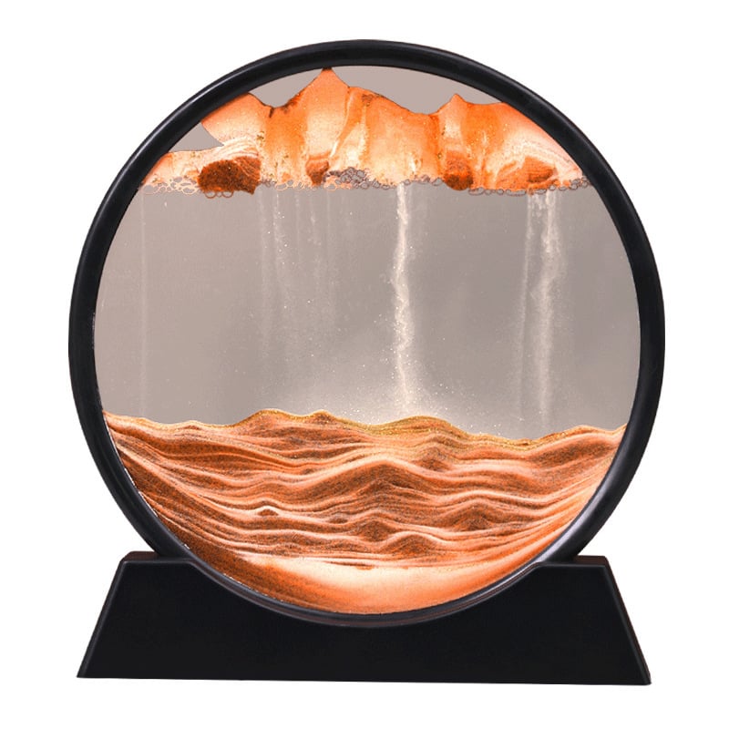 TranquilFlow – 3D Hourglass Sand Scene Gift