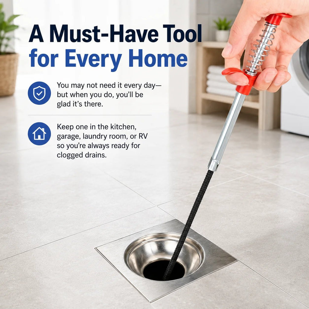 FlowGuard – Professional Flexible Drain Cleaning Tool