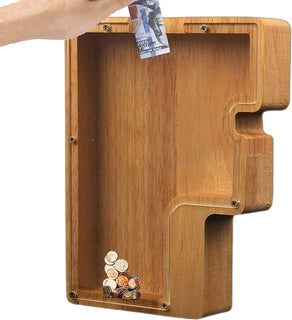 SmoothSaver - Handcrafted Wooden Piggy Bank