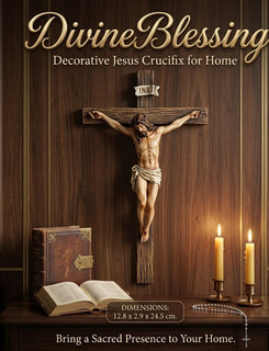 DivineBlessing – Decorative Jesus Crucifix for Home
