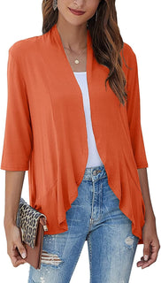 Velina - All-Season Open Cardigan | Light, Feminine & Flattering