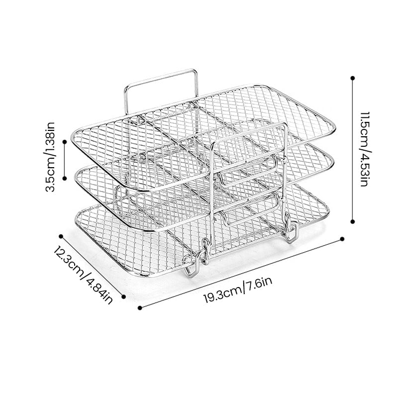 FlavorStack - Stainless Steel Air Fryer Rack – Cook Smarter