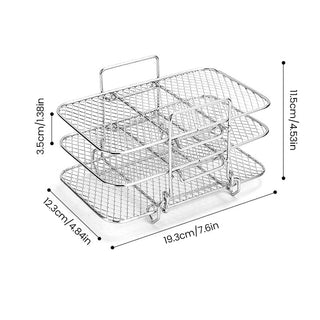 FlavorStack - Stainless Steel Air Fryer Rack – Cook Smarter