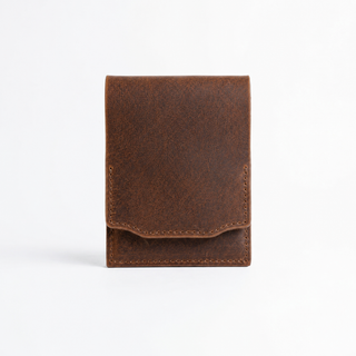 HeritageCraft – Vintage Full-Grain Leather Snap Wallet