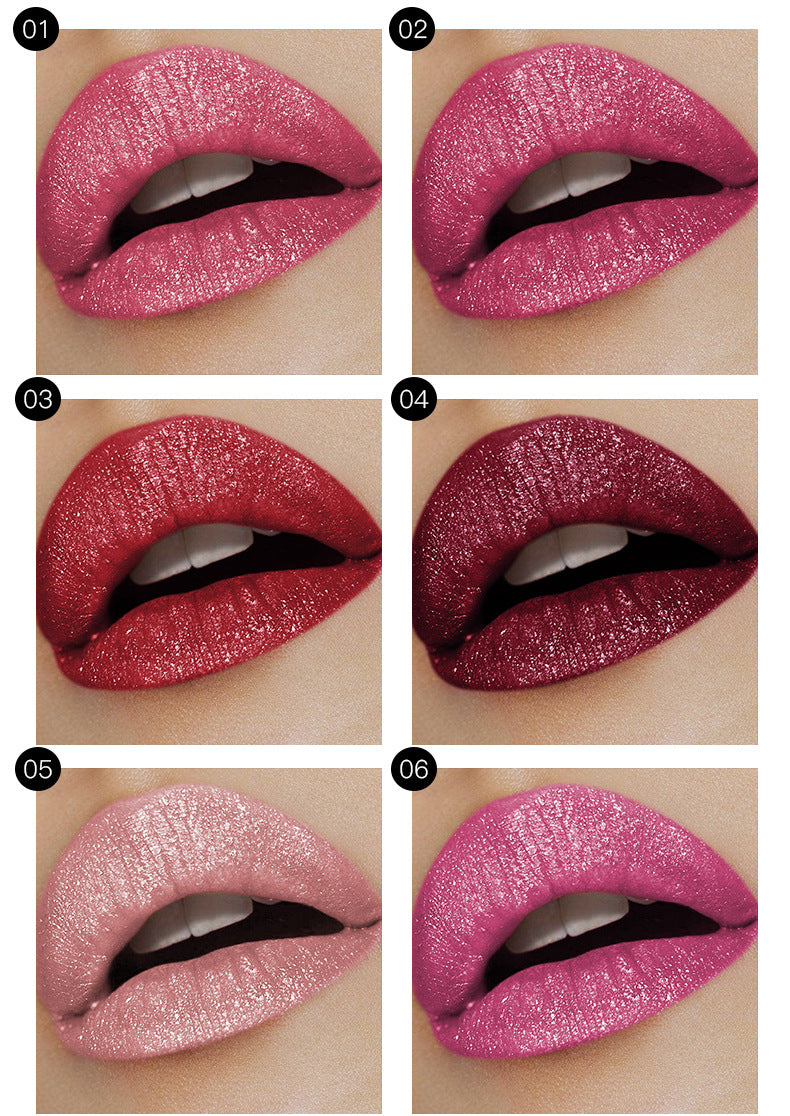 GlamAura – Diamond Matte Shimmer Lipstick