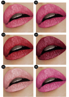 GlamAura – Diamond Matte Shimmer Lipstick