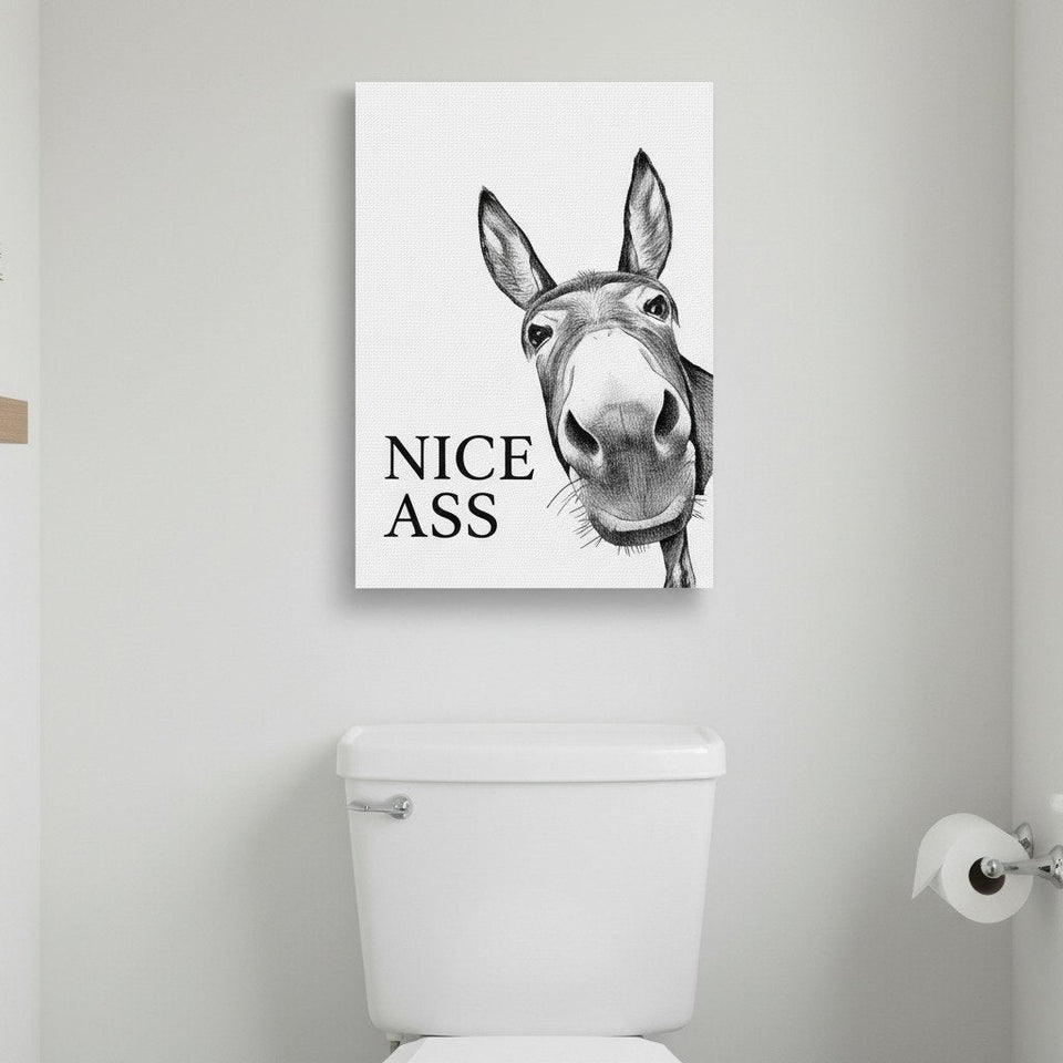 The Mischievous Mule - Comical Canvas Art