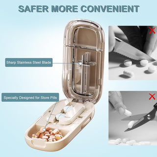 MediSlice - Smart Pill Cutter with Storage Box