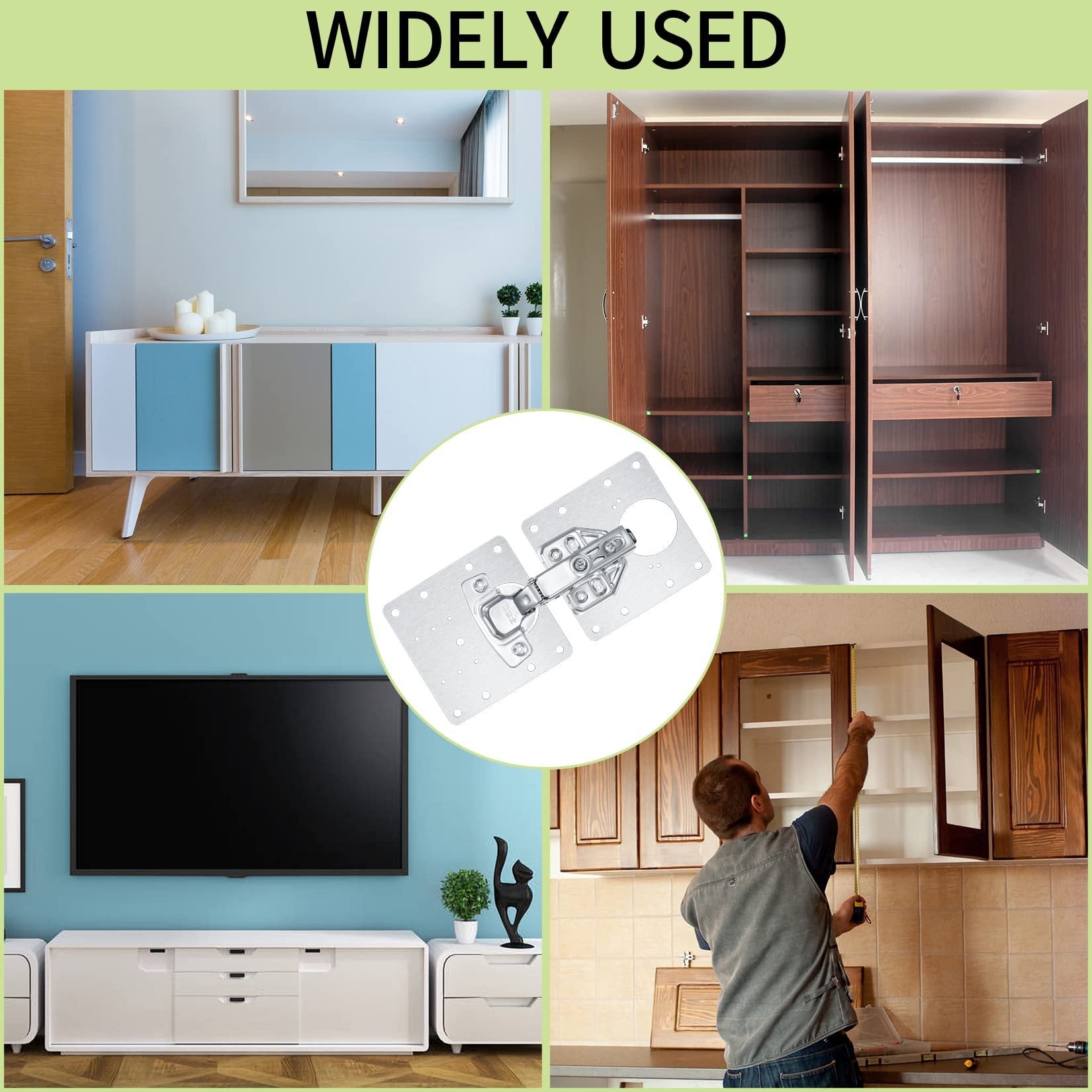 HingePro – Strong Fixing Plate Bracket Set