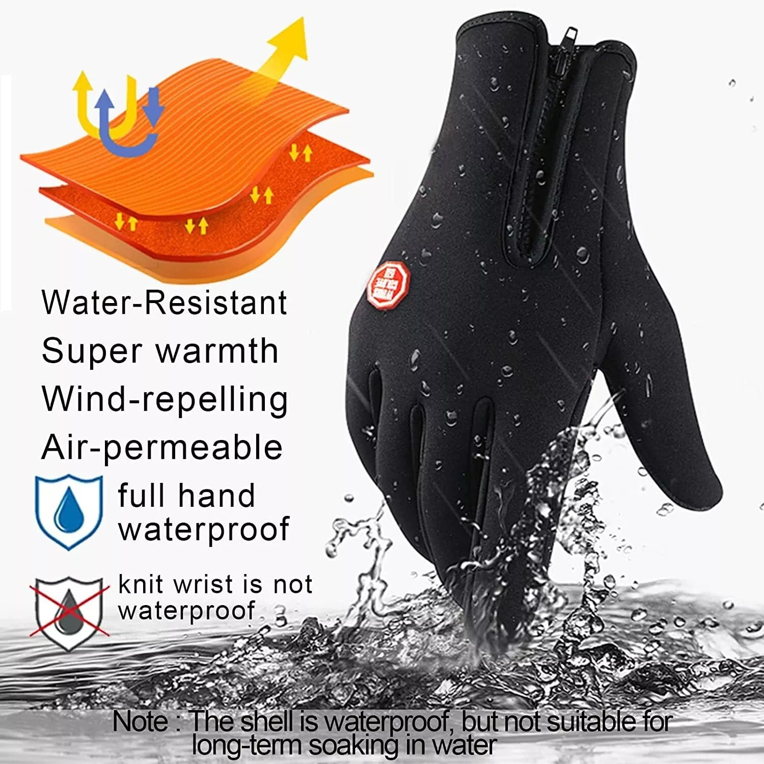 HeatLock - Waterproof & Windproof Winter Gloves