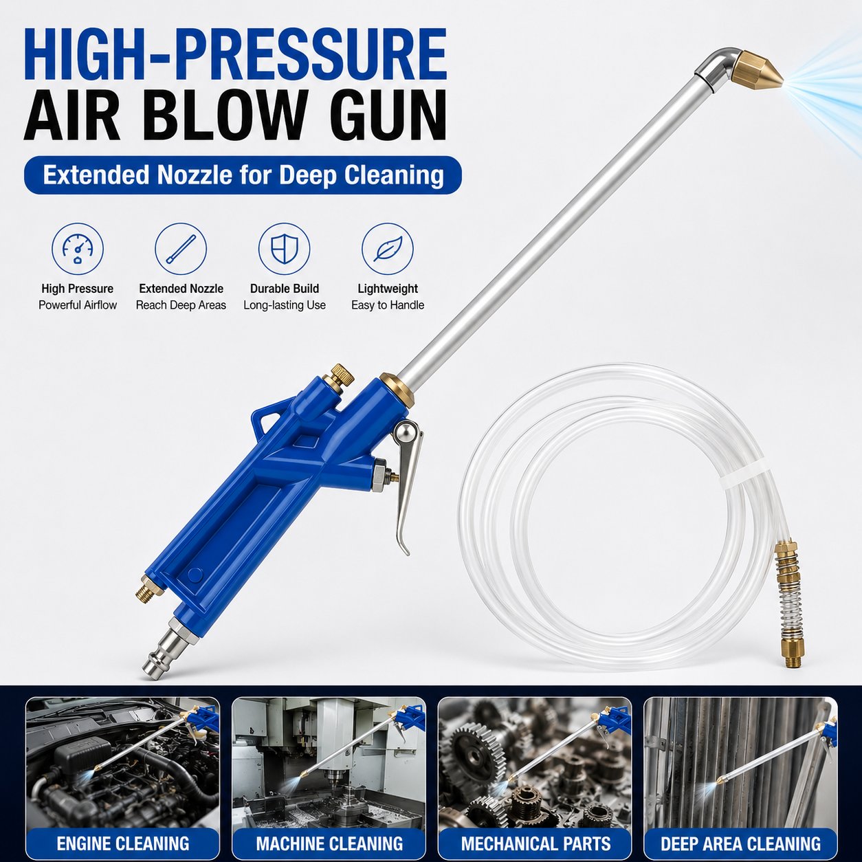 AirBlast – High-Pressure Pneumatic Deep Cleaning Gun