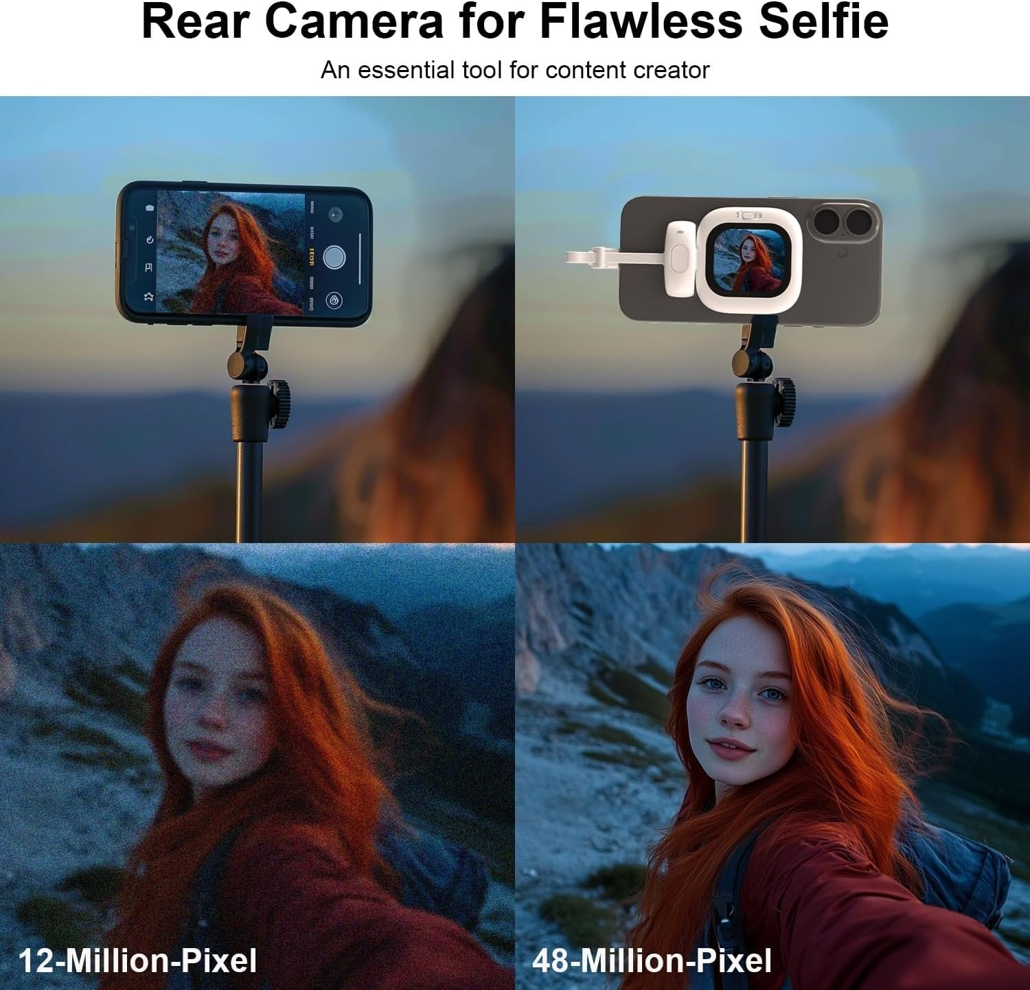 MirrorPix - AMOLED Back Camera Monitor + Bluetooth Remote