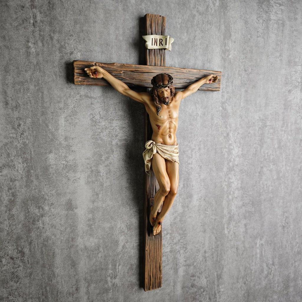 Wall-mounted Crucifix with the Figure of Jesus