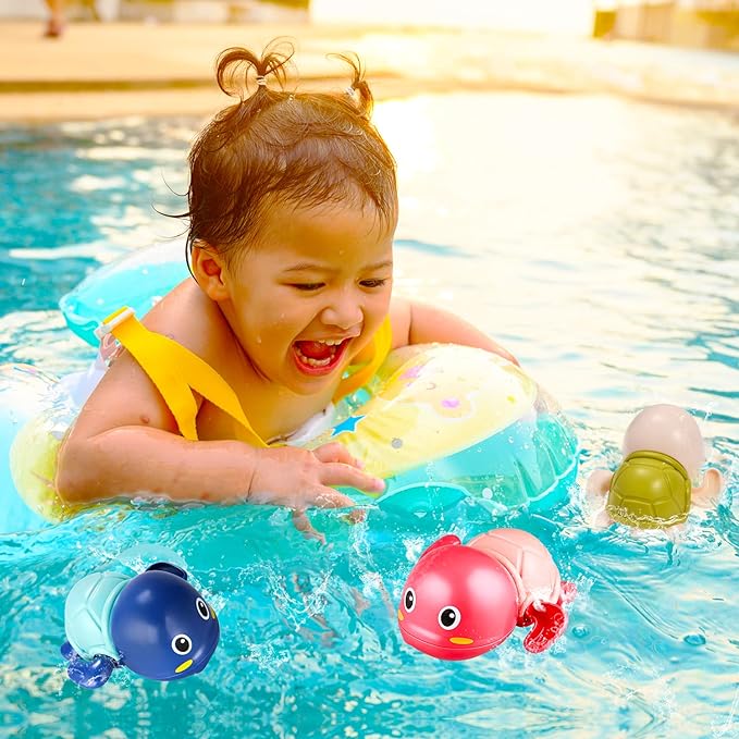 TinyTide - Interactive Turtle Bath Toy Set