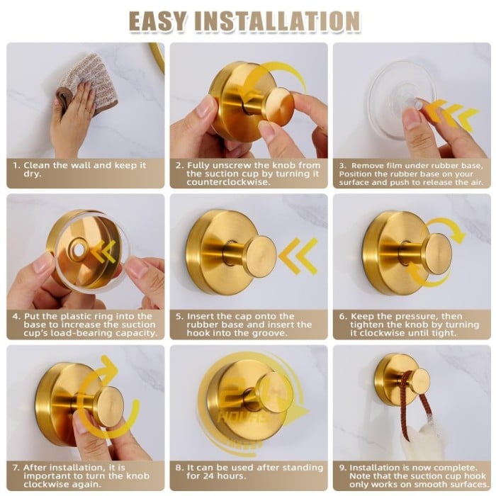 GripHook – Upgraded Heavy Duty Suction Cup Hooks