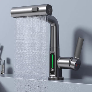 AuraStream – Pulling & Lifting Digital Display Faucet