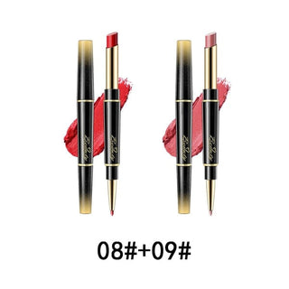 🔥Last Day 49% OFF-Double-ended Lipstick Automatic Lip Liner Matte Waterproof Non-fading Non-stick Lipstick