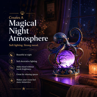 TideMystic – Mystical Octopus Crystal Ball Light